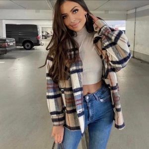 Plaid Zara Shacket Overshirt